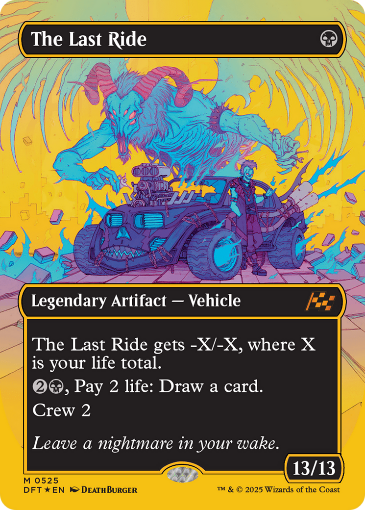 The Last Ride (Borderless) (First-Place Foil) (DFT-525)  Foil - Aetherdrift