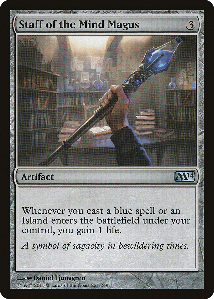 Staff of the Mind Magus (M14-221)  Foil - Magic 2014