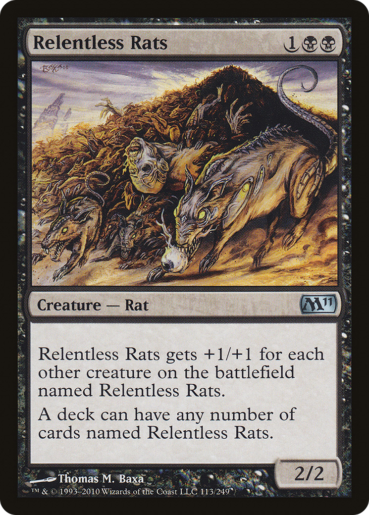 Relentless Rats (M11-113)  Foil - Magic 2011
