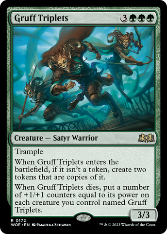 Gruff Triplets (WOE-172)  Foil - Wilds of Eldraine