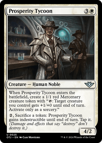 Prosperity Tycoon (OTJ-025)  - Outlaws of Thunder Junction