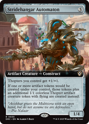 Stridehangar Automaton (Extended Art) (DRC-035)  - Commander: Aetherdrift: (Extended Art)