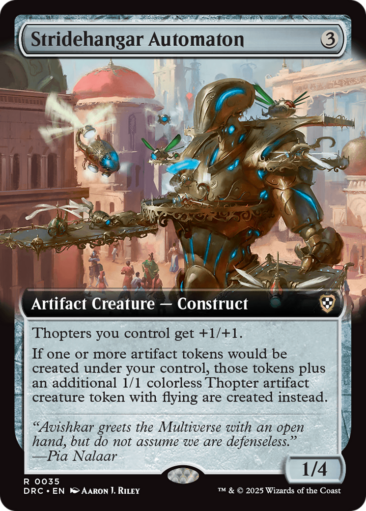 Stridehangar Automaton (Extended Art) (DRC-035)  - Commander: Aetherdrift: (Extended Art)