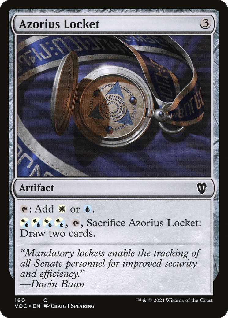 Azorius Locket (VOC-160)  - Crimson Vow Commander