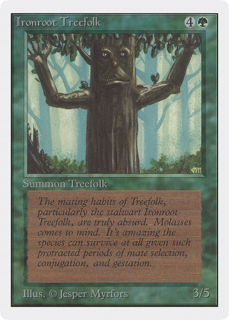 Ironroot Treefolk (2ED-)  - Unlimited Edition