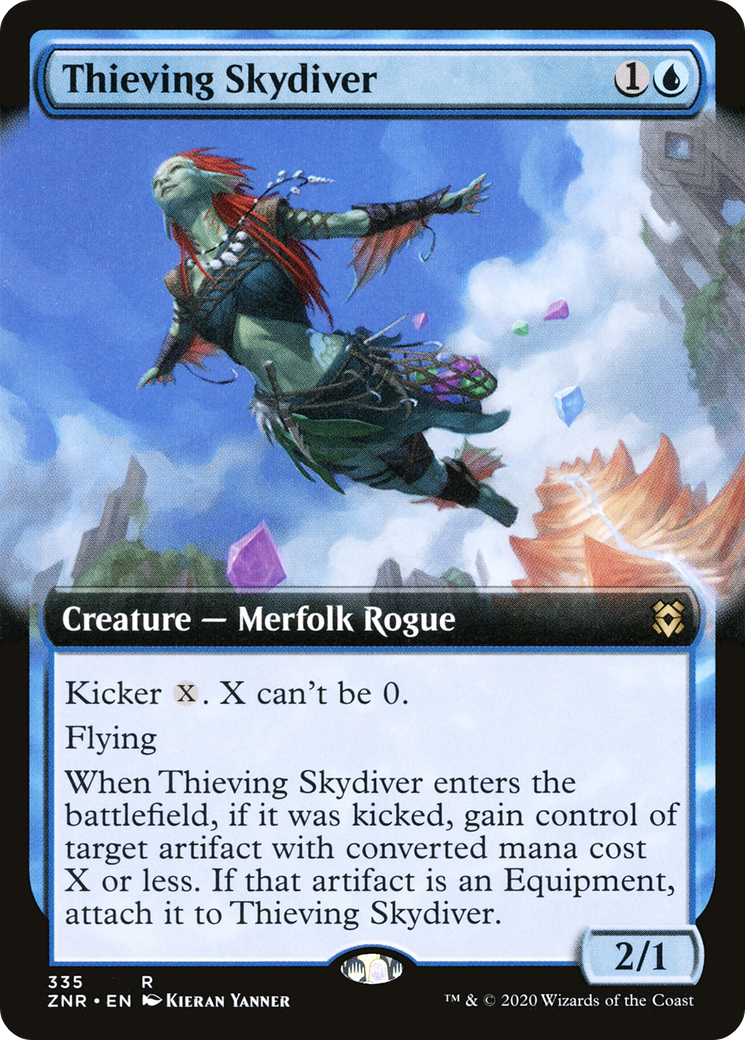 Thieving Skydiver (Extended Art) (ZNR-335)  Foil - Zendikar Rising: (Extended Art)