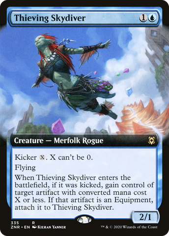 Thieving Skydiver (Extended Art) (ZNR-335)  Foil - Zendikar Rising: (Extended Art)