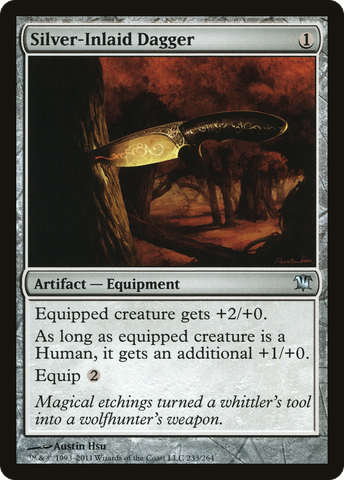 Silver-Inlaid Dagger (ISD-233)  Foil - Innistrad