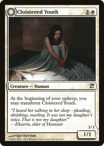 Cloistered Youth (ISD-008)  Foil - Innistrad: (Double Faced Transform)