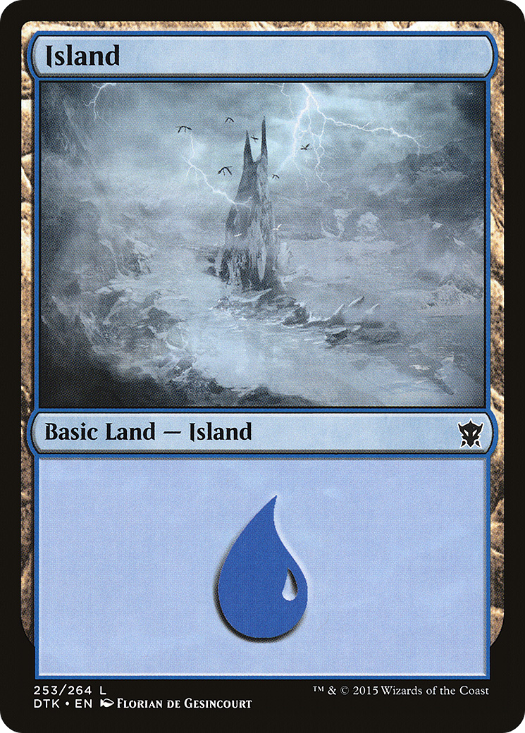 Island (253) (DTK-253) - Dragons of Tarkir Foil