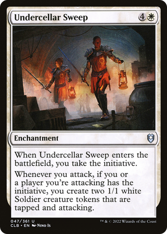 Undercellar Sweep (CLB-047)  Foil - Commander Legends: Battle for Baldur's Gate