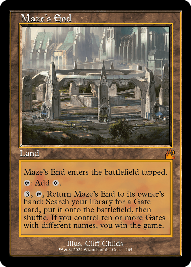 Maze's End (Retro Frame) (RVR-465)  Foil - Ravnica Remastered