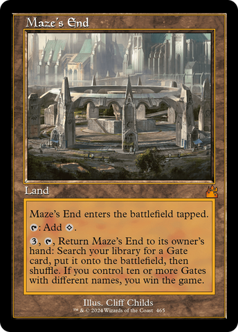 Maze's End (Retro Frame) (RVR-465)  Foil - Ravnica Remastered