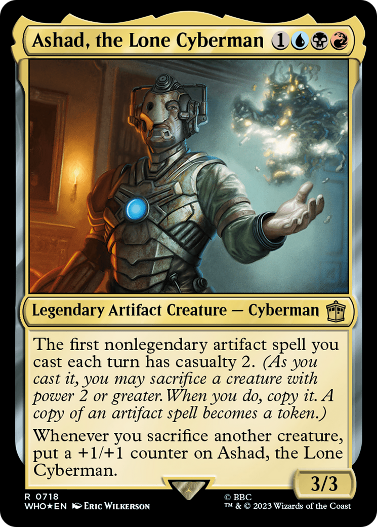 Ashad, the Lone Cyberman (Surge Foil) (WHO-718)  Foil - Doctor Who