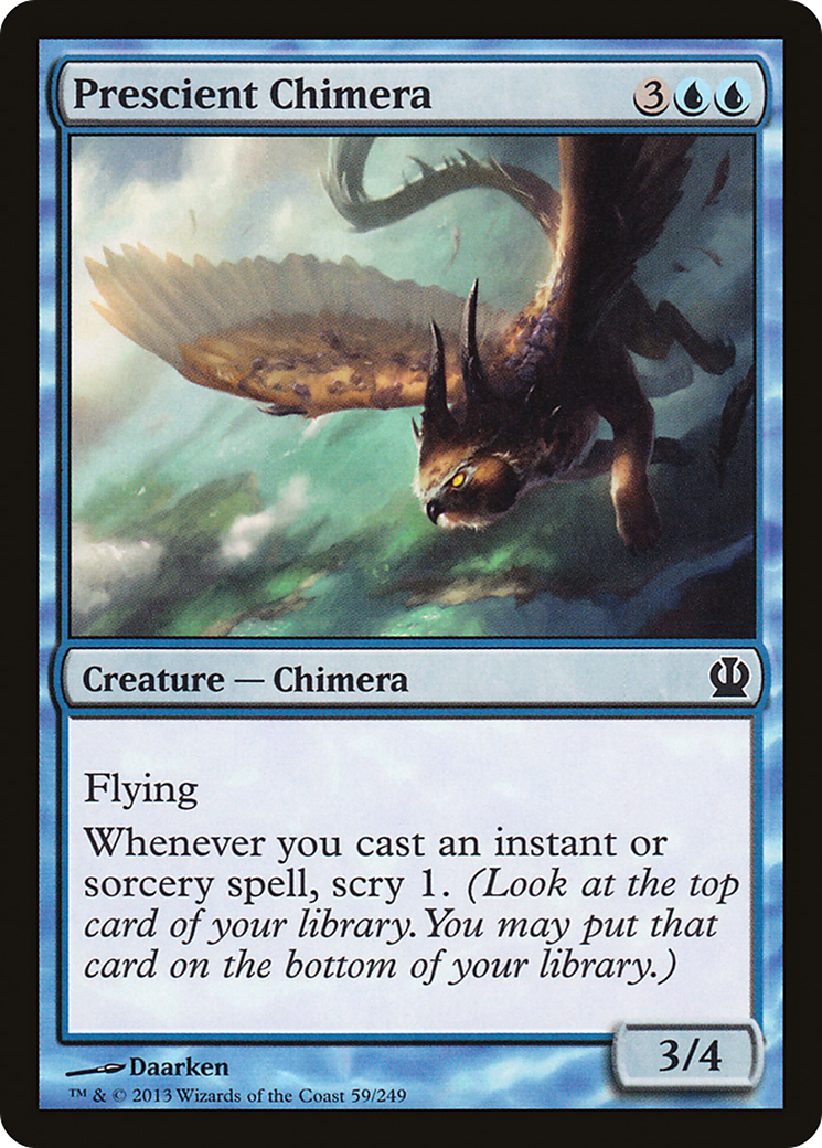 Prescient Chimera (THS-059)  Foil - Theros