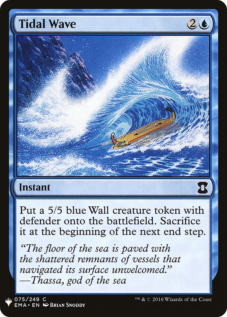 Tidal Wave (LIST-EMA-75)  - The List