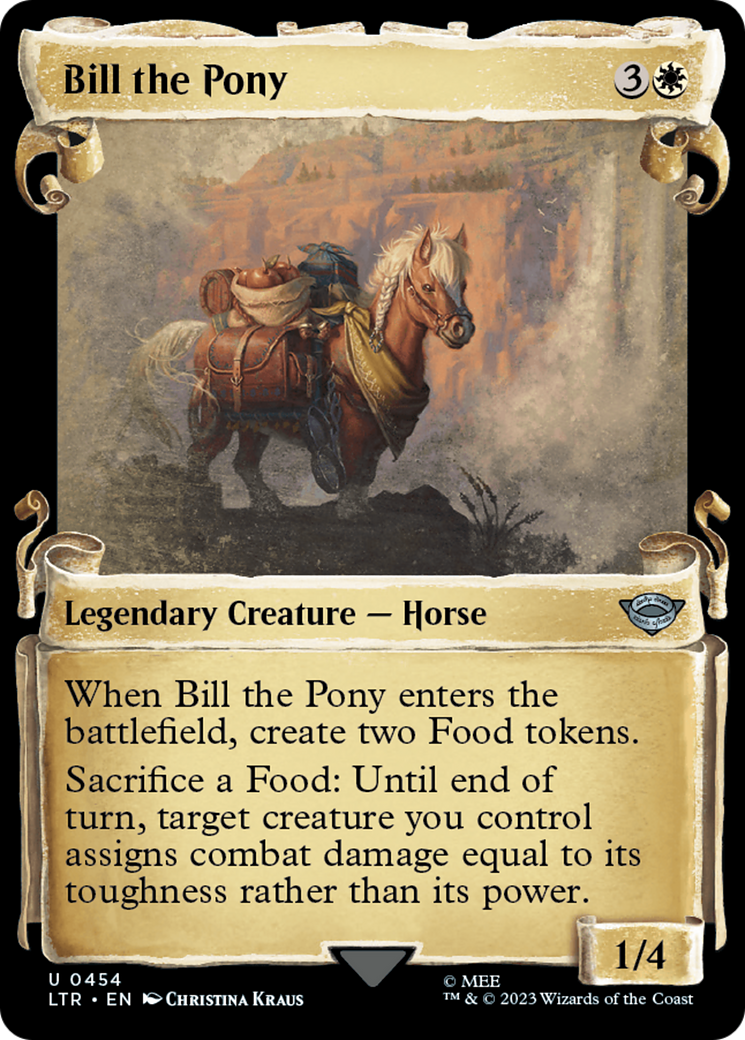 Bill the Pony (Showcase Scrolls) (LTR-454)  Foil - The Lord of the Rings: Tales of Middle-earth: (Showcase)