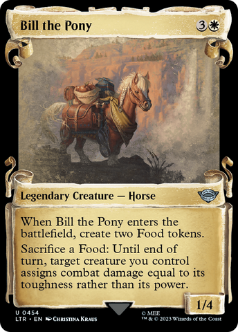 Bill the Pony (Showcase Scrolls) (LTR-454)  Foil - The Lord of the Rings: Tales of Middle-earth: (Showcase)