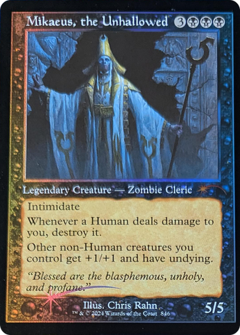 Mikaeus, the Unhallowed (Retro Frame) (SLD-846)  Foil - Secret Lair Drop