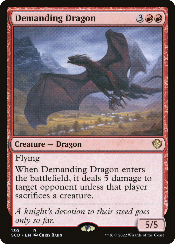 Demanding Dragon (SCD-130)  - Starter Commander Decks