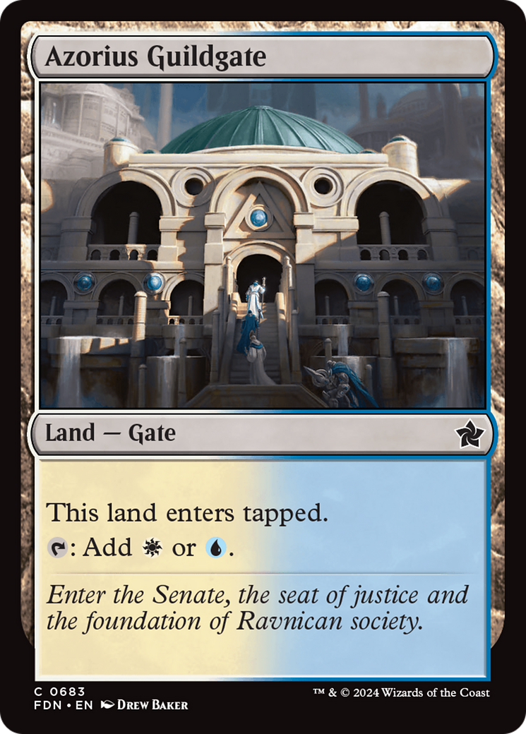 Azorius Guildgate (FDN-683)  - Foundations