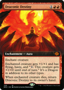 Draconic Destiny (Extended Art) (BRO-336)  Foil - The Brothers' War: (Extended Art)