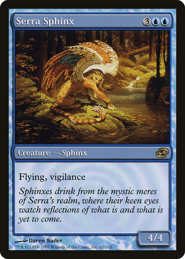 Serra Sphinx (PLC-062)  Foil - Planar Chaos: (colorshifted)