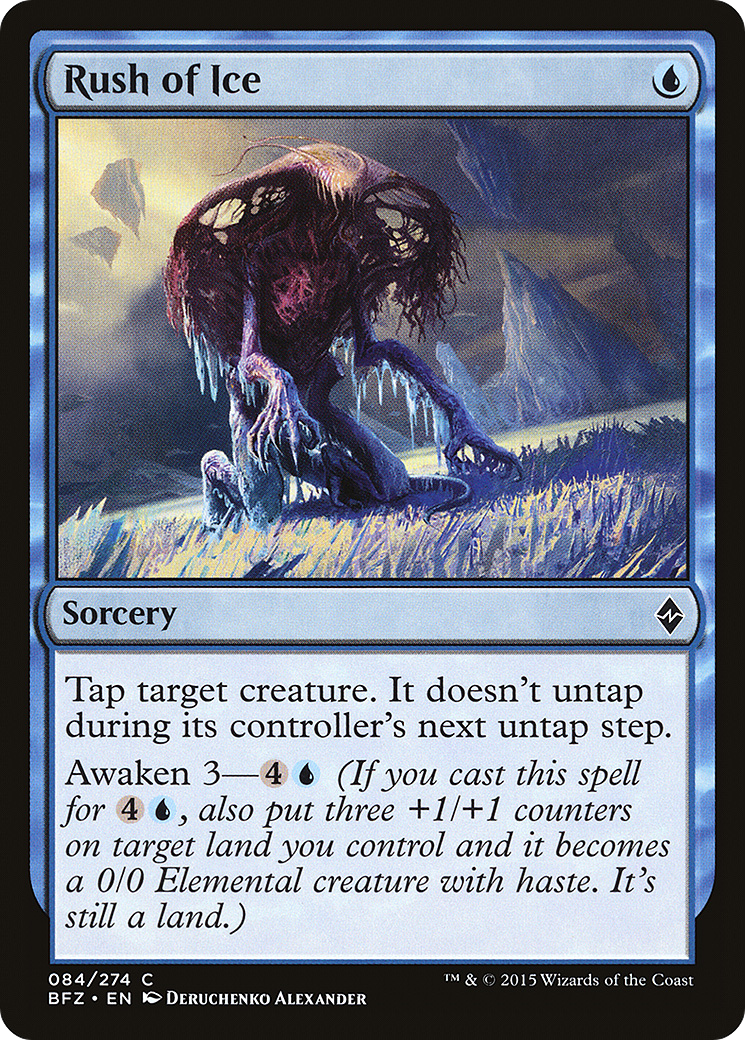Rush of Ice (BFZ-084)  Foil - Battle for Zendikar
