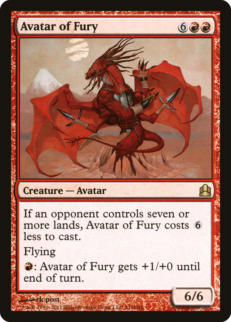 Avatar of Fury (CMD-110)  - Commander 2011