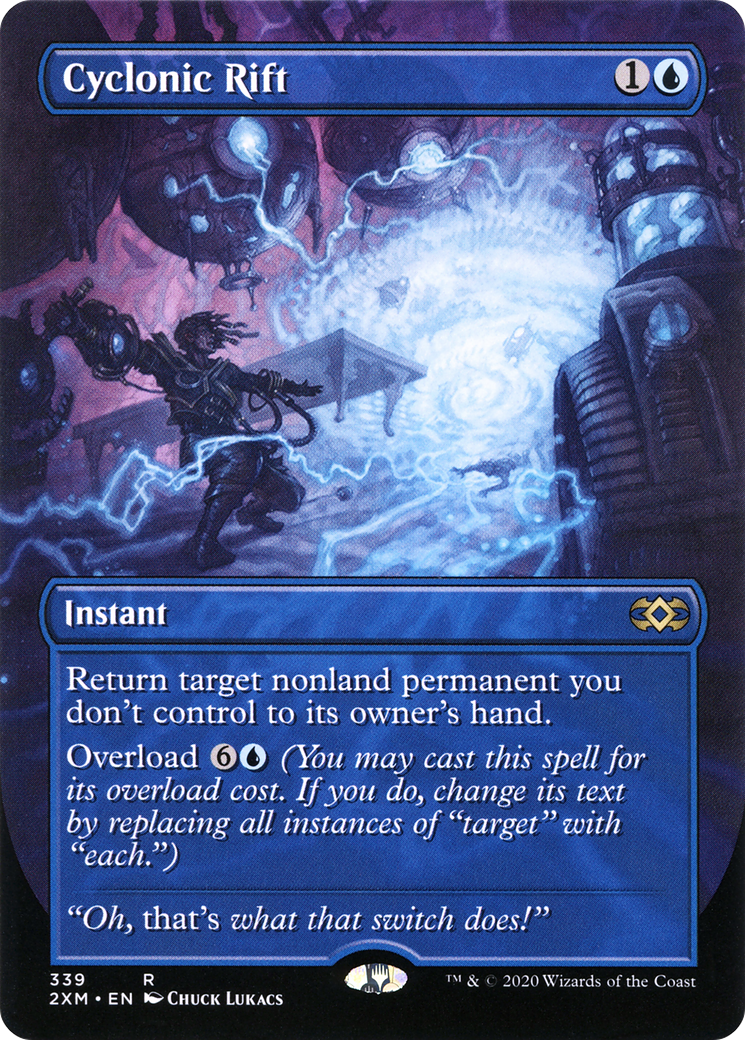 Cyclonic Rift (Borderless) (2XM-339)  Foil - Double Masters