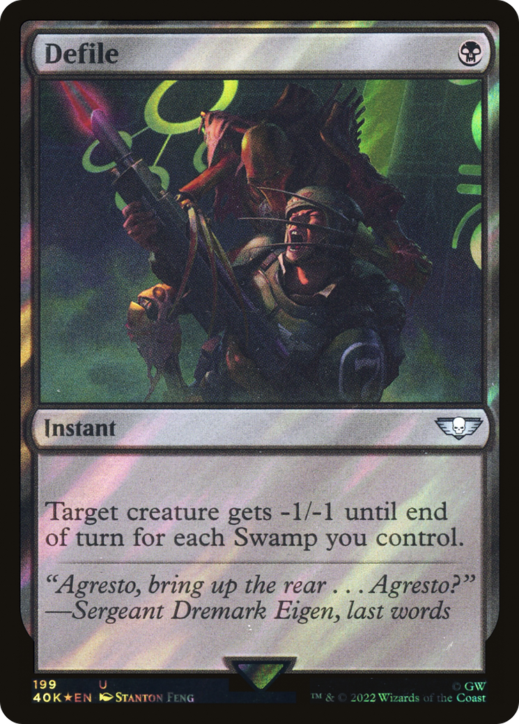 Defile (Surge Foil) (40K-199)  Foil - Warhammer 40,000 Commander
