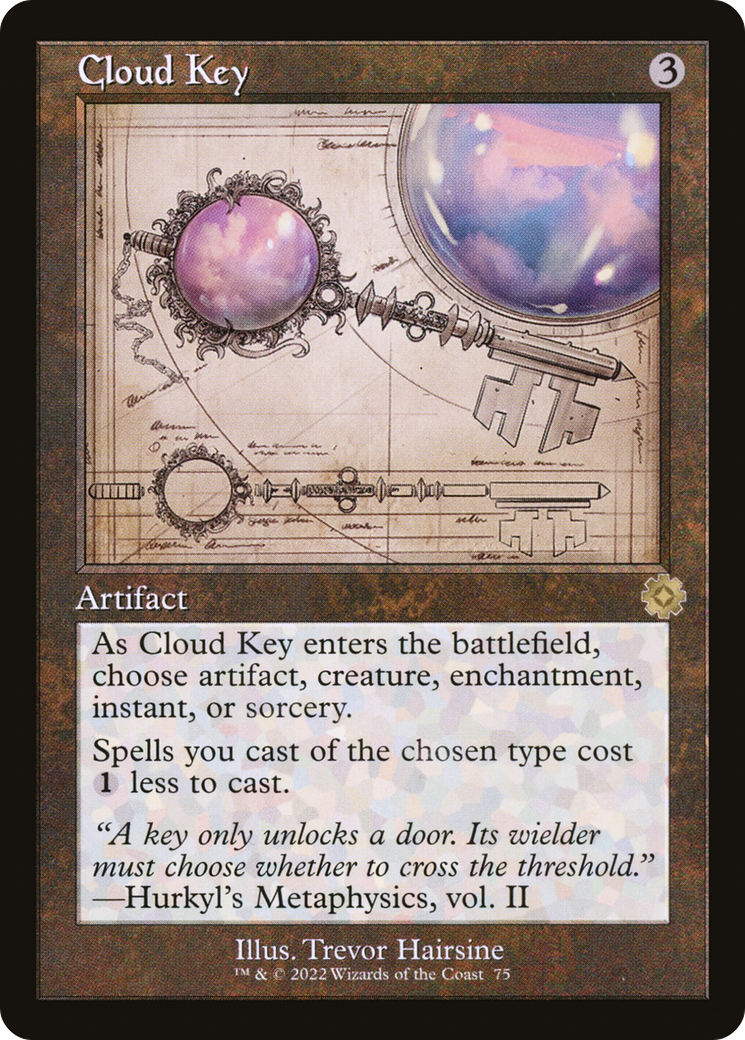 Cloud Key (Schematic) (BRR-075)  Foil - The Brothers' War Retro Artifacts