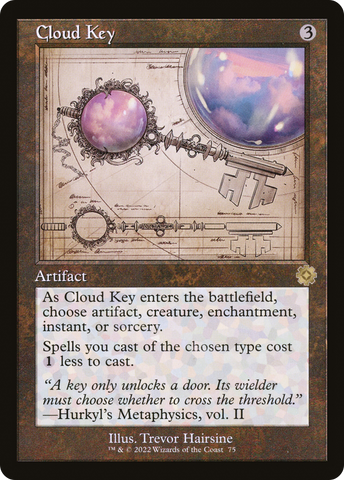 Cloud Key (Schematic) (BRR-075)  Foil - The Brothers' War Retro Artifacts