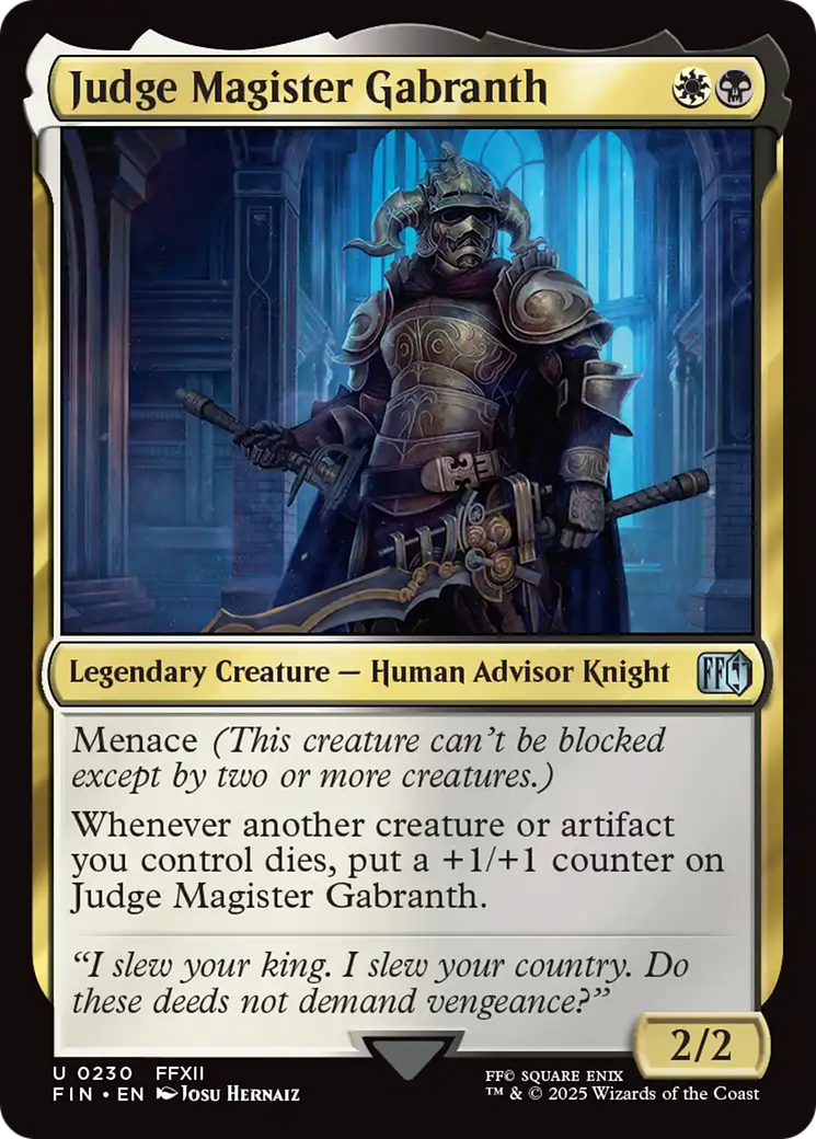 Judge Magister Gabranth (FIN-230)  Foil - FINAL FANTASY