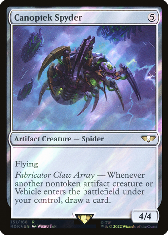 Canoptek Spyder (Surge Foil) (40K-151)  Foil - Warhammer 40,000 Commander