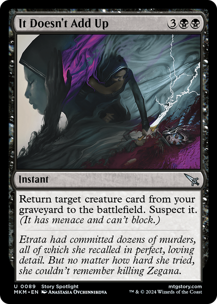 It Doesn't Add Up (MKM-089)  Foil - Murders at Karlov Manor