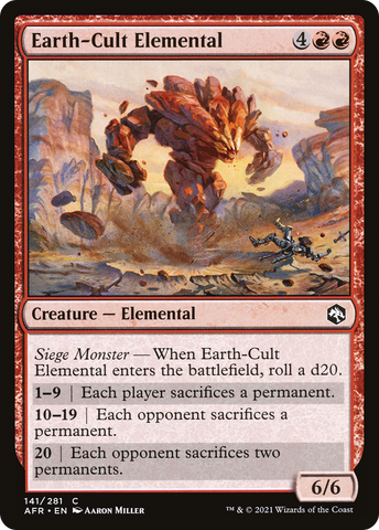Earth-Cult Elemental (AFR-141)  - Adventures in the Forgotten Realms