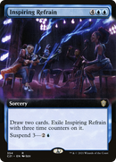 Inspiring Refrain (Extended Art) (C21-354)  - Commander 2021: (Extended Art)