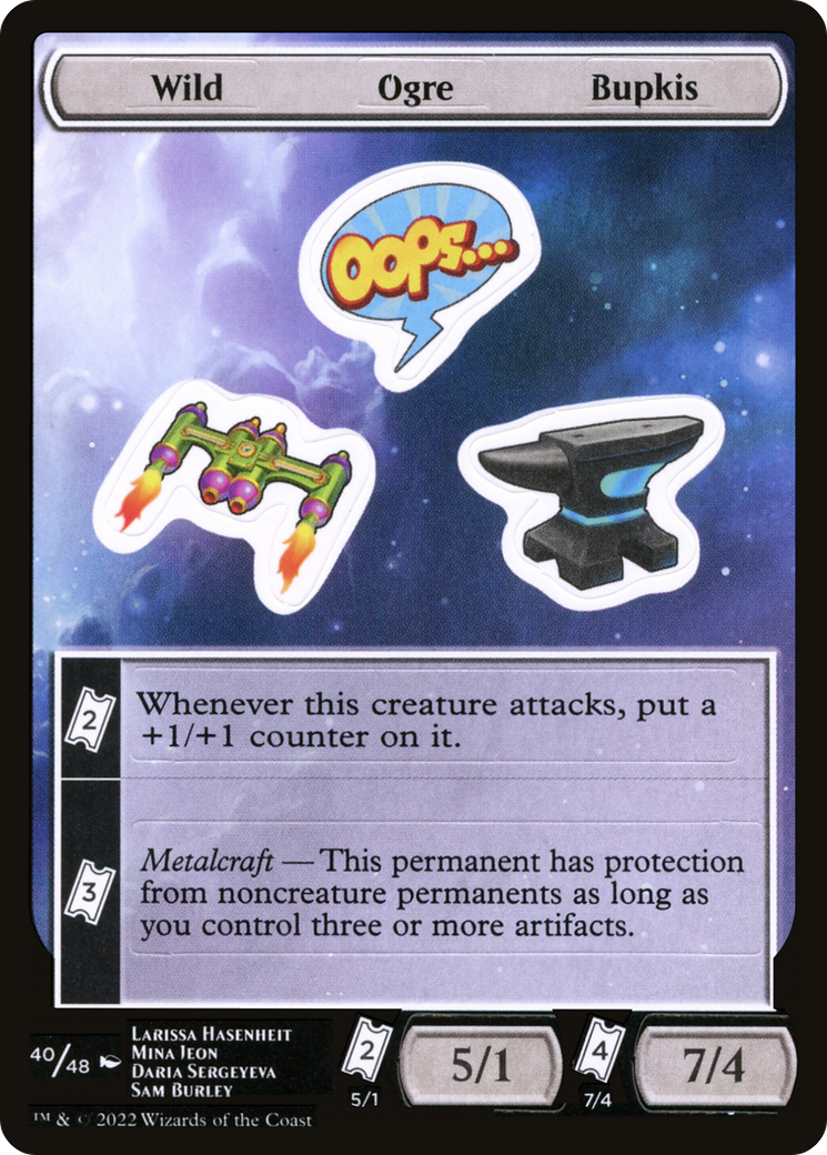 Wild Ogre Bupkis (UNF-040)  - Unfinity Sticker Sheets
