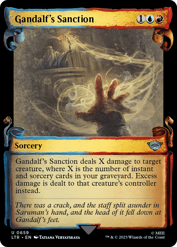 Gandalf's Sanction (Showcase Scrolls) (LTR-659)  - The Lord of the Rings: Tales of Middle-earth: (Showcase)