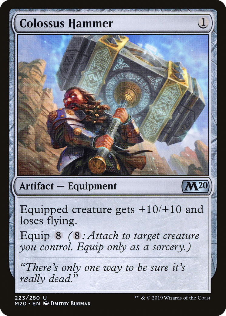 Colossus Hammer (M20-223)  Foil - Core Set 2020
