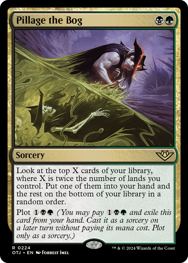 Pillage the Bog (OTJ-224)  Foil - Outlaws of Thunder Junction