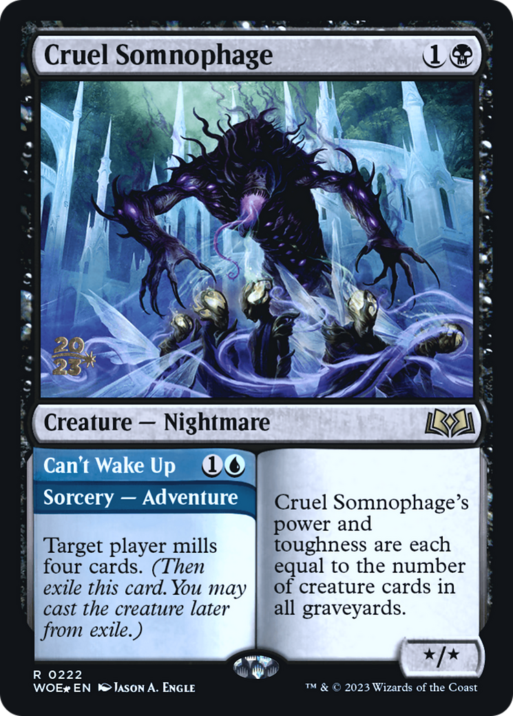 Cruel Somnophage // Can't Wake Up [Wilds of Eldraine Prerelease Promos]