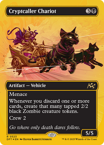 Cryptcaller Chariot (Borderless) (First-Place Foil) (DFT-523)  Foil - Aetherdrift