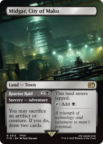Midgar, City of Mako (Borderless) (FIN-313)  Foil - FINAL FANTASY