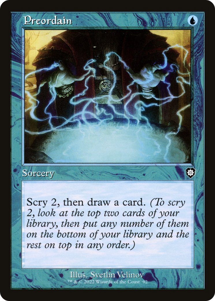 Preordain (Retro Frame) (BRC-092)  - The Brothers' War Commander