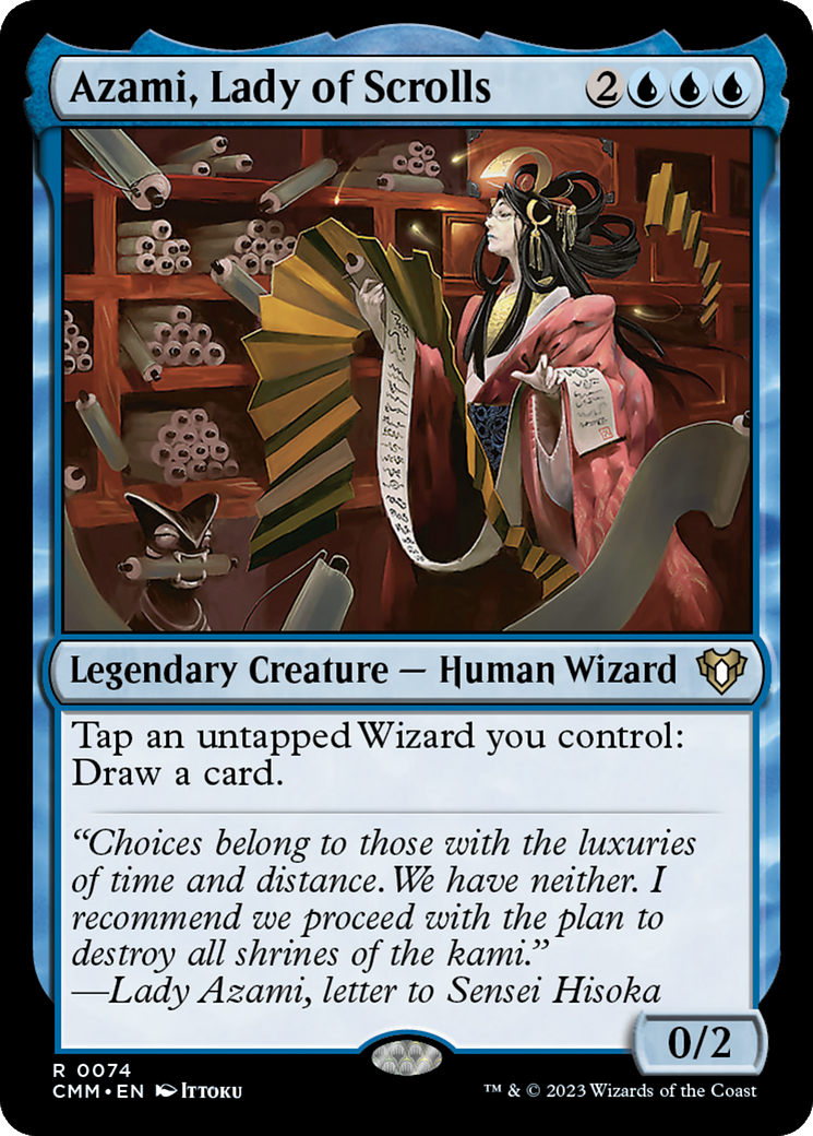 Azami, Lady of Scrolls (CMM-074)  Foil - Commander Masters