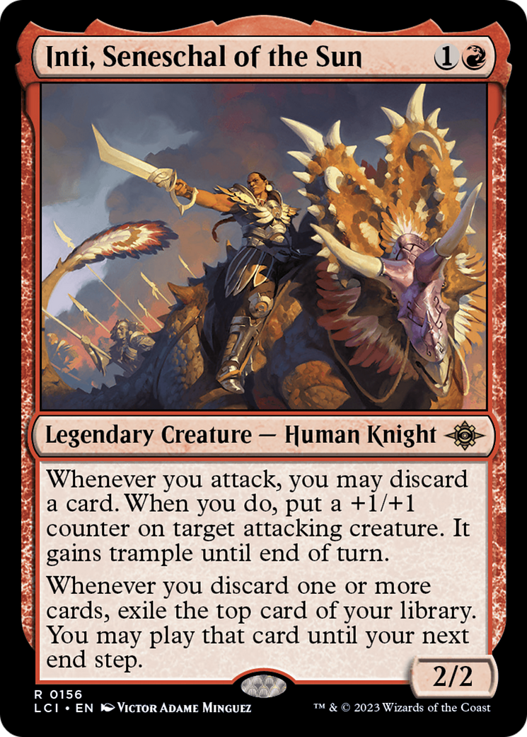Inti, Seneschal of the Sun (LCI-156)  Foil - The Lost Caverns of Ixalan