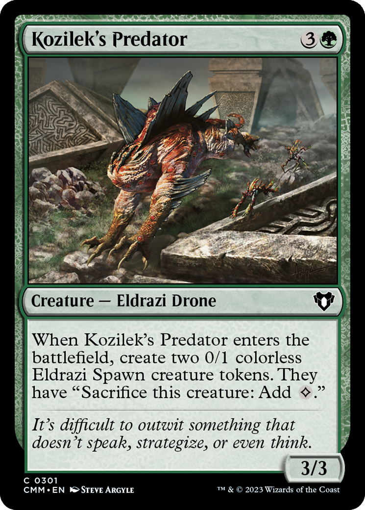 Kozilek's Predator (CMM-301)  Foil - Commander Masters