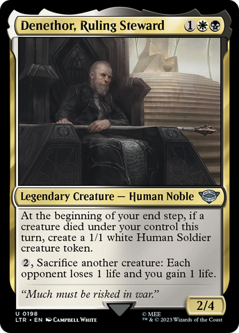 Denethor, Ruling Steward (LTR-198)  Foil - The Lord of the Rings: Tales of Middle-earth
